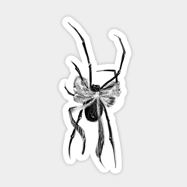 Coquette spider Sticker by Inkdoski